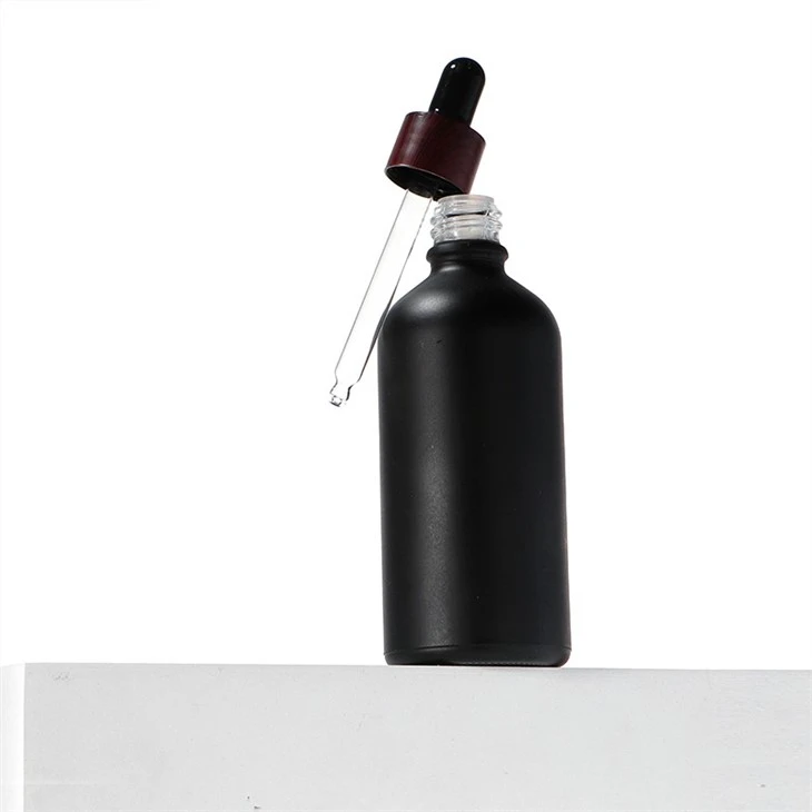 black glass dropper bottles